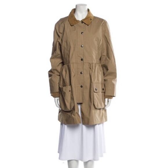 Red Valentino Neutral Tan Knee Length Coat Size 10 - Picture 1 of 3